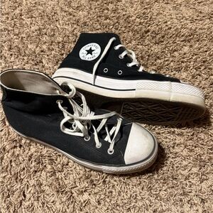 Converse Black & White High Top Sneakers
